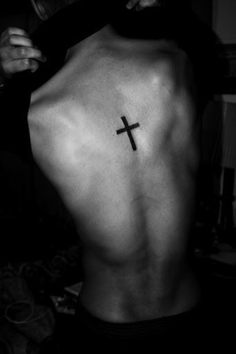 Strikingly Beautiful Small Cross Tattoo Tattoo Design