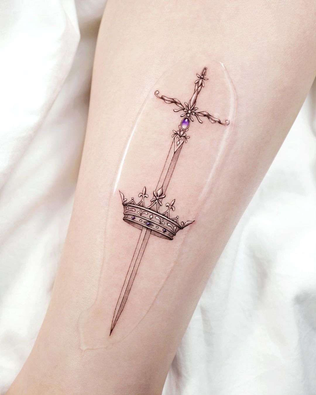 Crown and ClockHalf Sleeve Tattoofor Royal Highnesses Tattoo Design