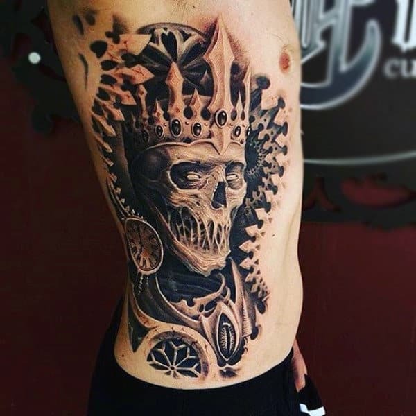 Delicate Sword and CrownArm Tattoo Tattoo Design