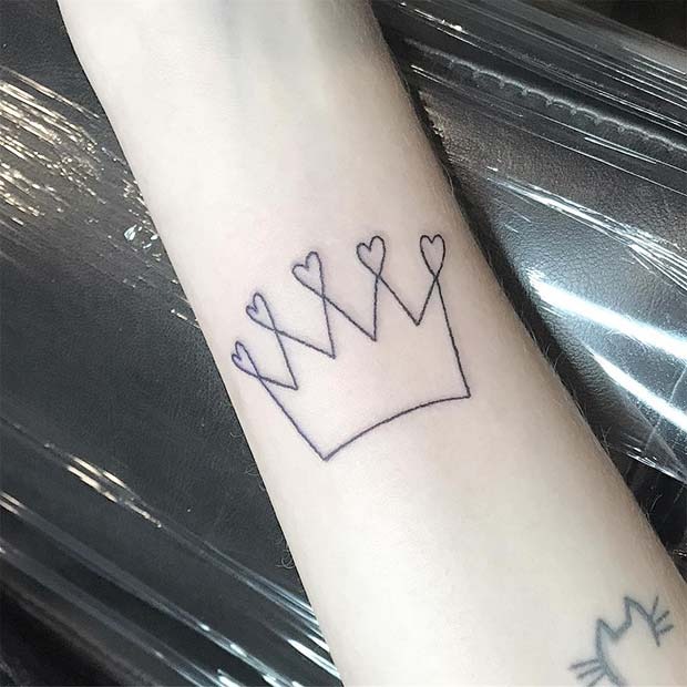 King and Queen at Arms Tattoo Design