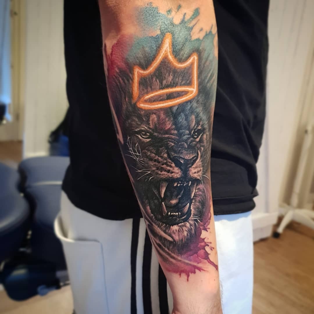 King of the Sugar Skulls Body Art Tattoo Design