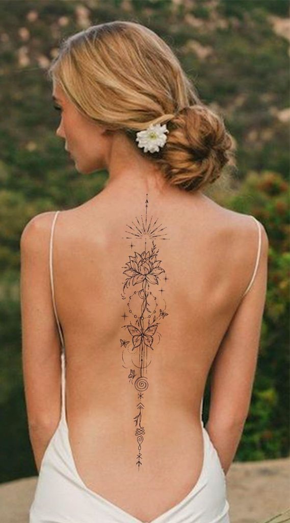 Delicate and Geometric Minimalism Tattoo Design