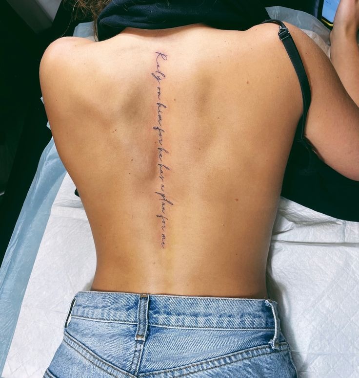 Inspirational Scripture with a Touch of Faith Tattoo Design