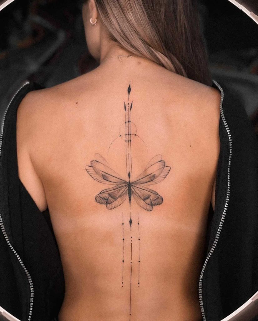 Mandala-Inspired Cursive Design Tattoo Design
