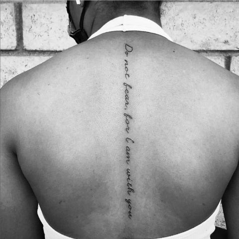 Rose and Script: A Feminine Combination Tattoo Design