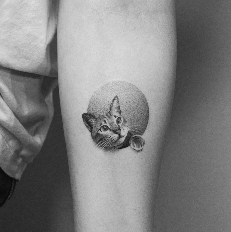 Don’t Be Afraid of Being the Cat Lady Tattoo Design