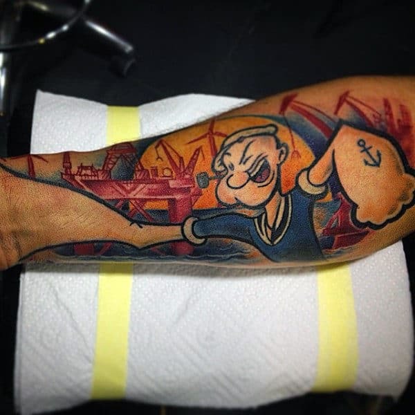 The Trendiest Popeye Tattoo For You Small Tattoos Tattoo Design