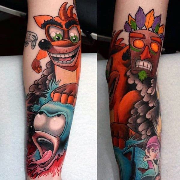 Your Favorite Characters in One Tattoo Tattoo Design