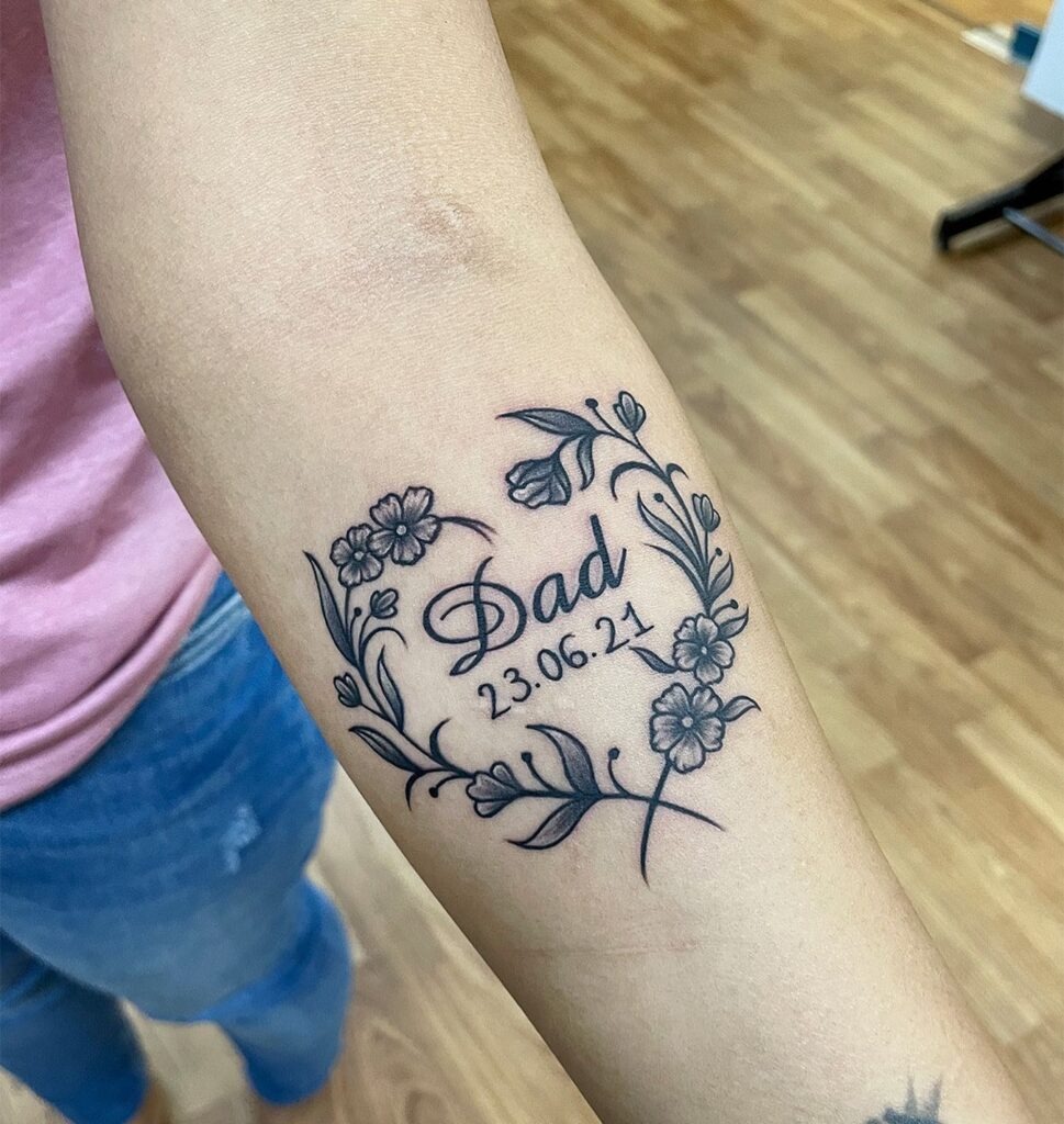 Robin Bird Dad Memorial Tattoo Tattoo Design