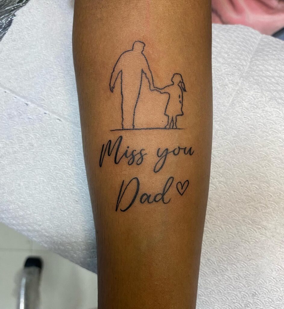 Stairway to Heaven Dad Memorial Tattoo Tattoo Design