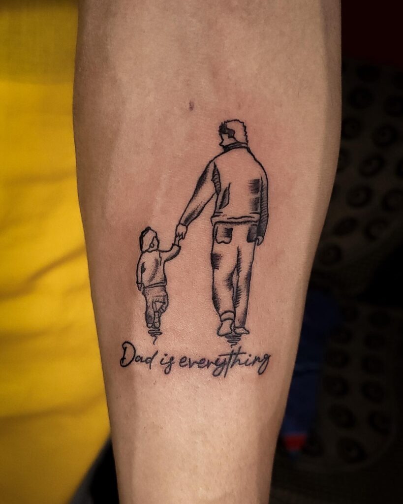 Dad Tattoo Ideas for Sons Tattoo Design