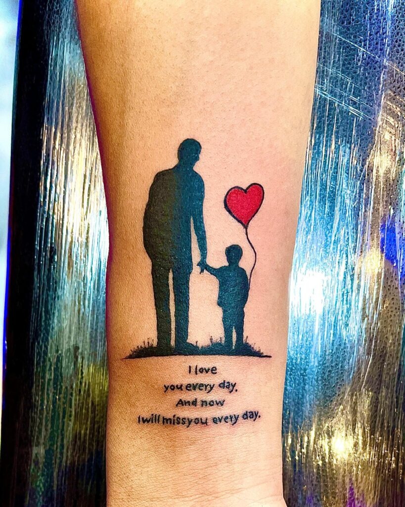 Father and Cub Lion Tattoo Tattoo Design