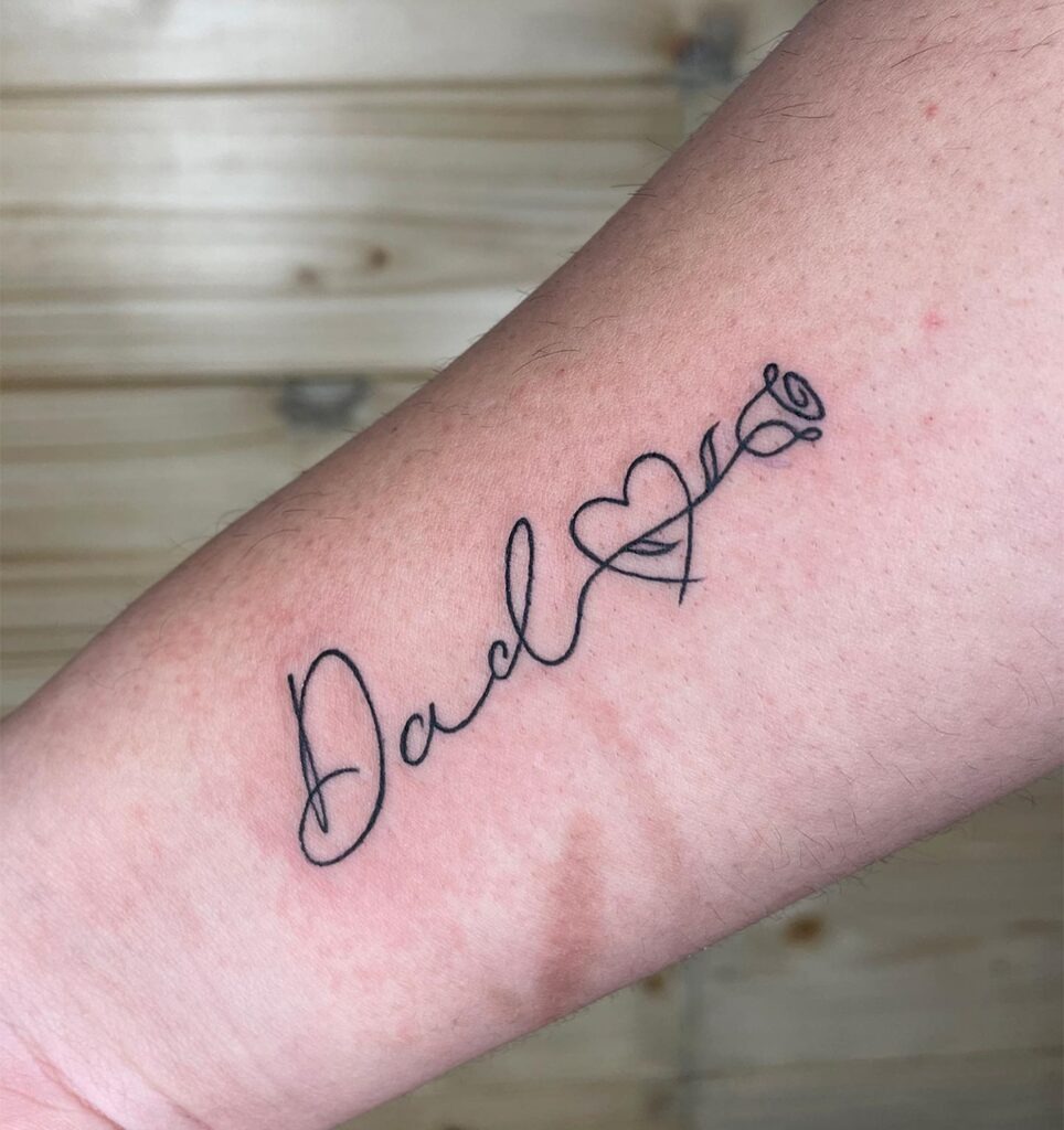 Minimalist Dad Tattoo Ideas Tattoo Design