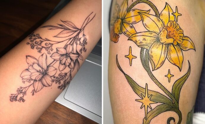 25+ Daffodil Tattoo Ideas That Feel Fresh Meaningful and Beautiful