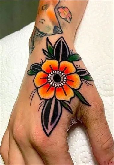 Wild Garden Daisy Bouquet Tattoo Design