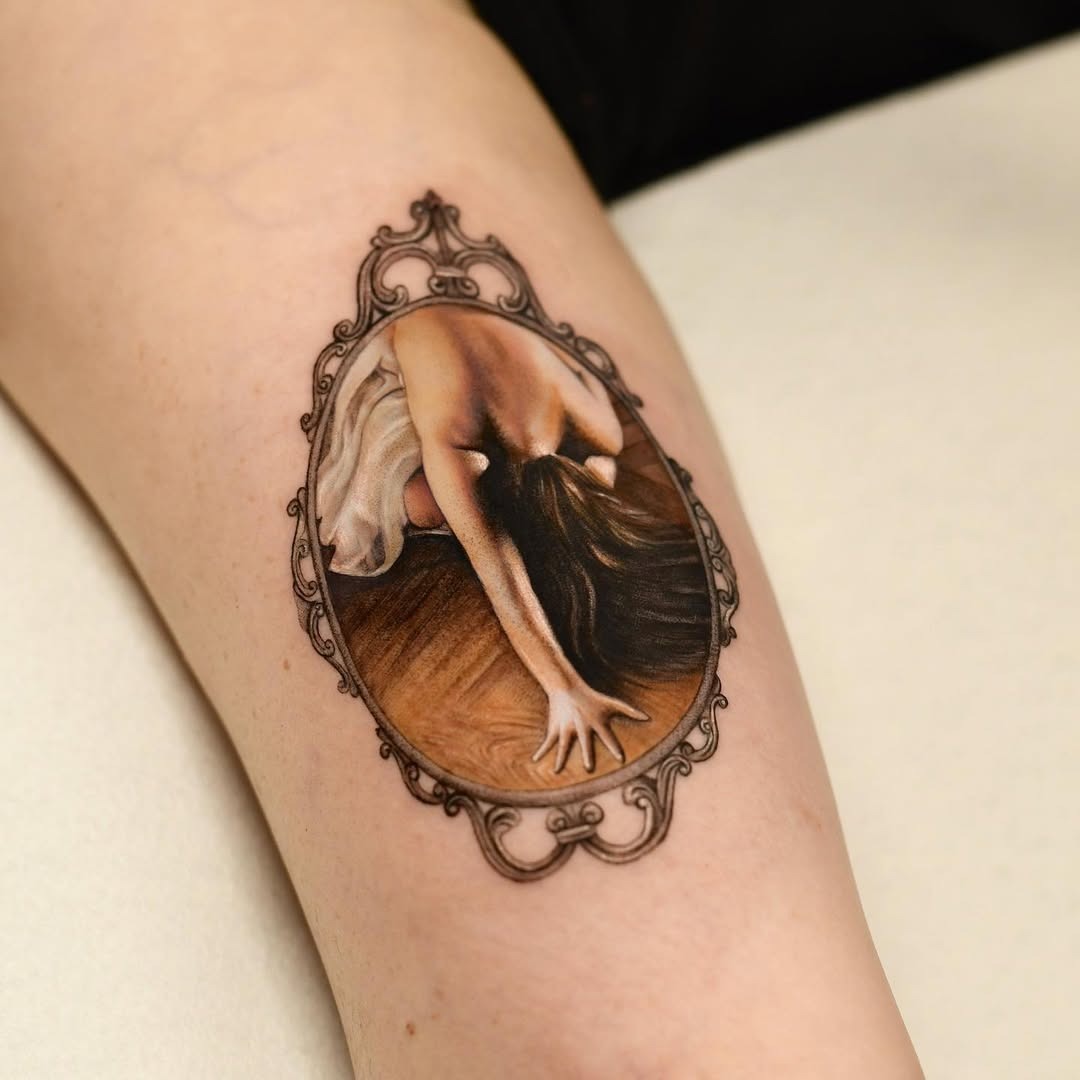Elegant dance tattoo showcasing graceful movement Tattoo Design