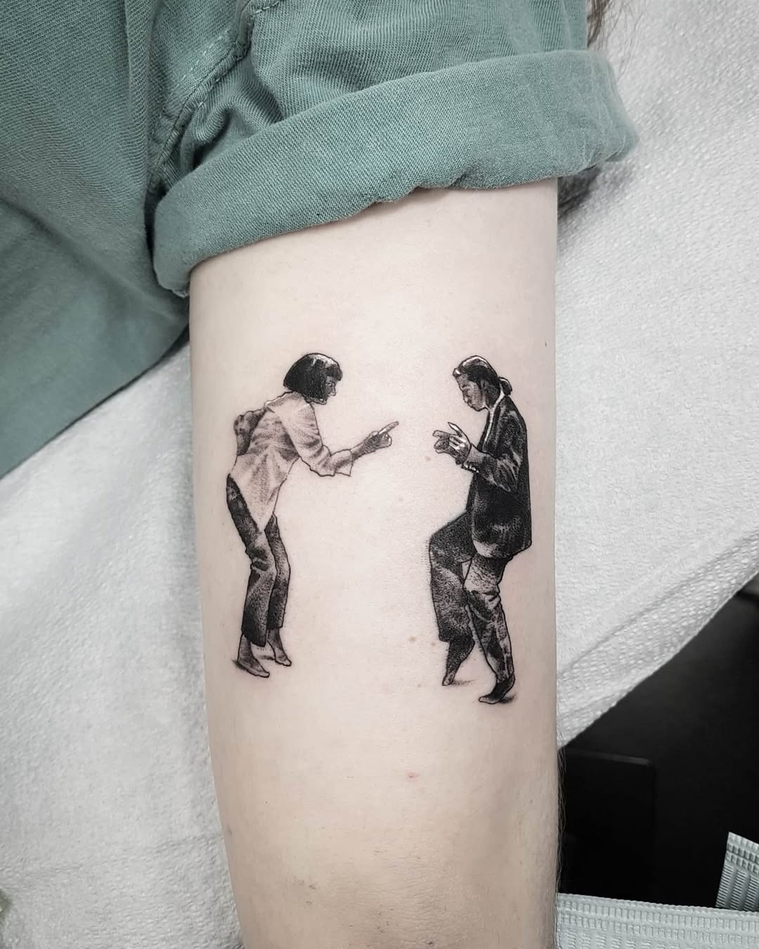 Expressive Dance Moves Captured in Ink Tattoo Design