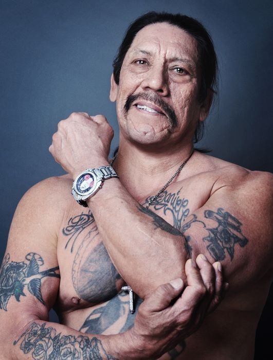 Trejo's tattoos tell the story of his past, present, and future.