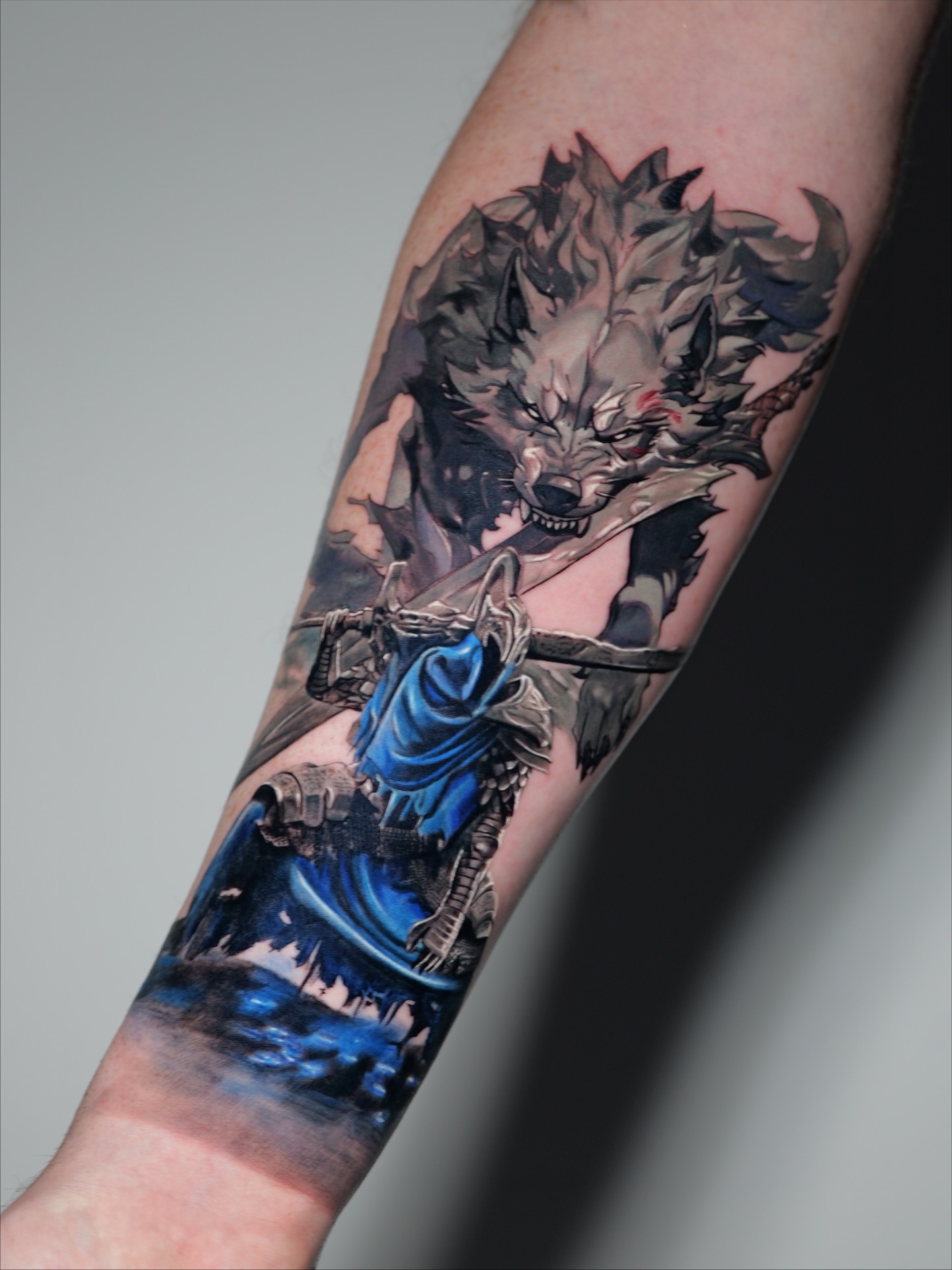 Artorias and Sif Dark Souls Tattoo Tattoo Design