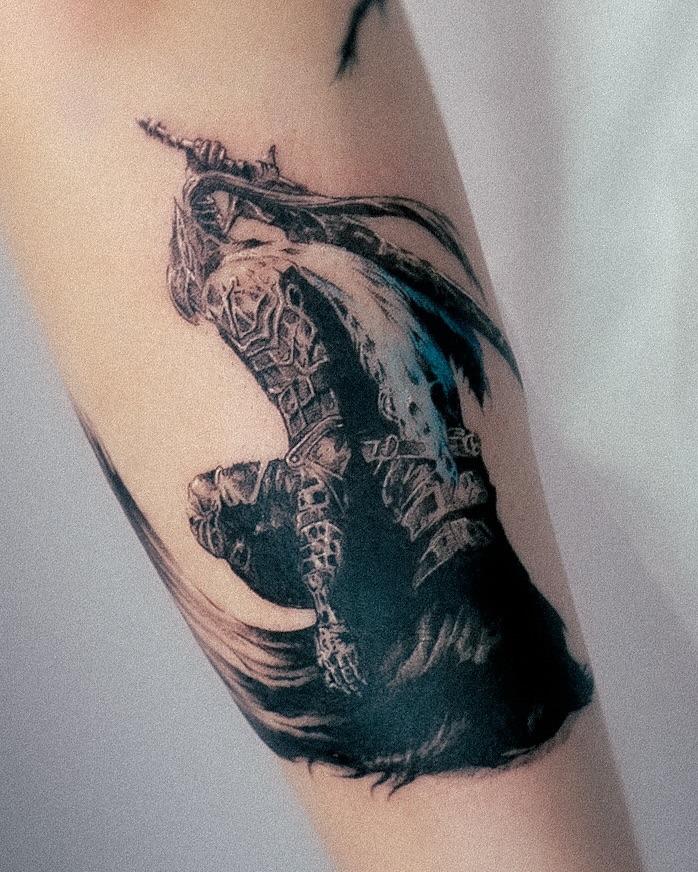Kneeling Artorias Dark Souls Tattoo Tattoo Design