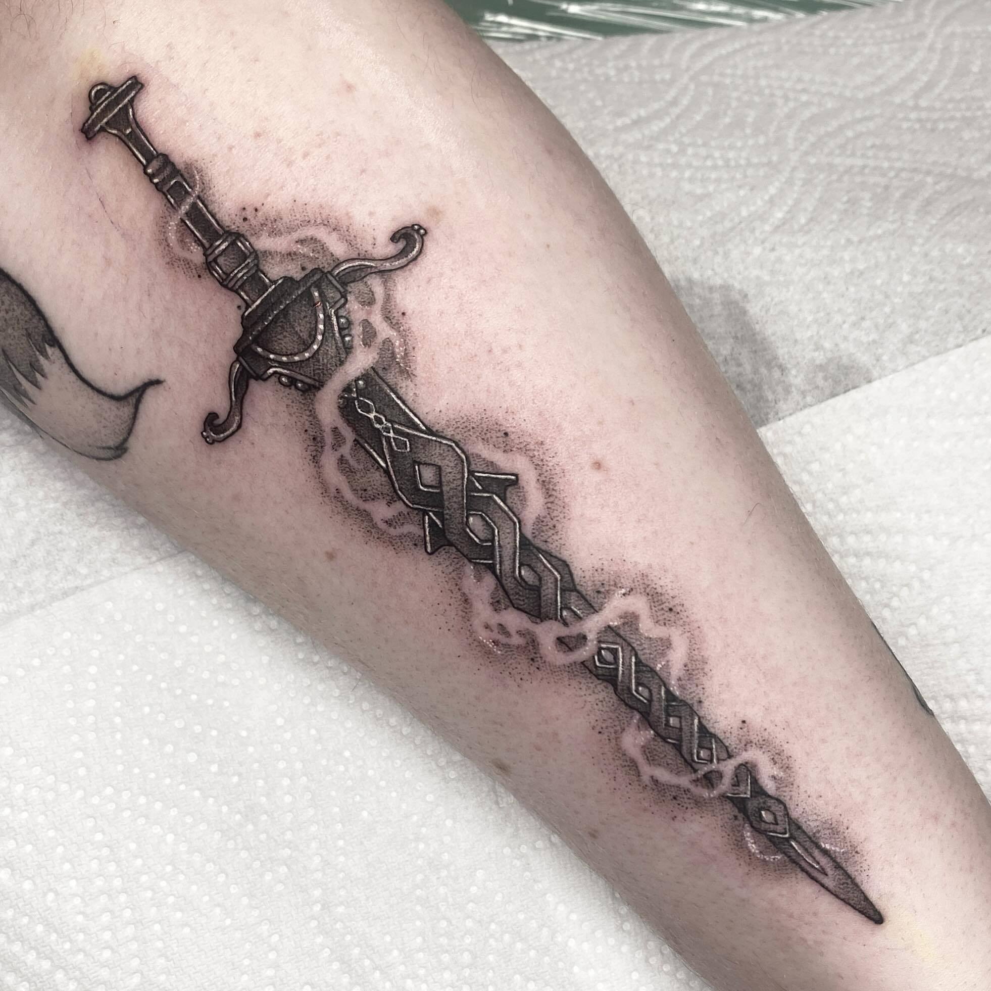 Ornate Sword Dark Souls Tattoo Tattoo Design