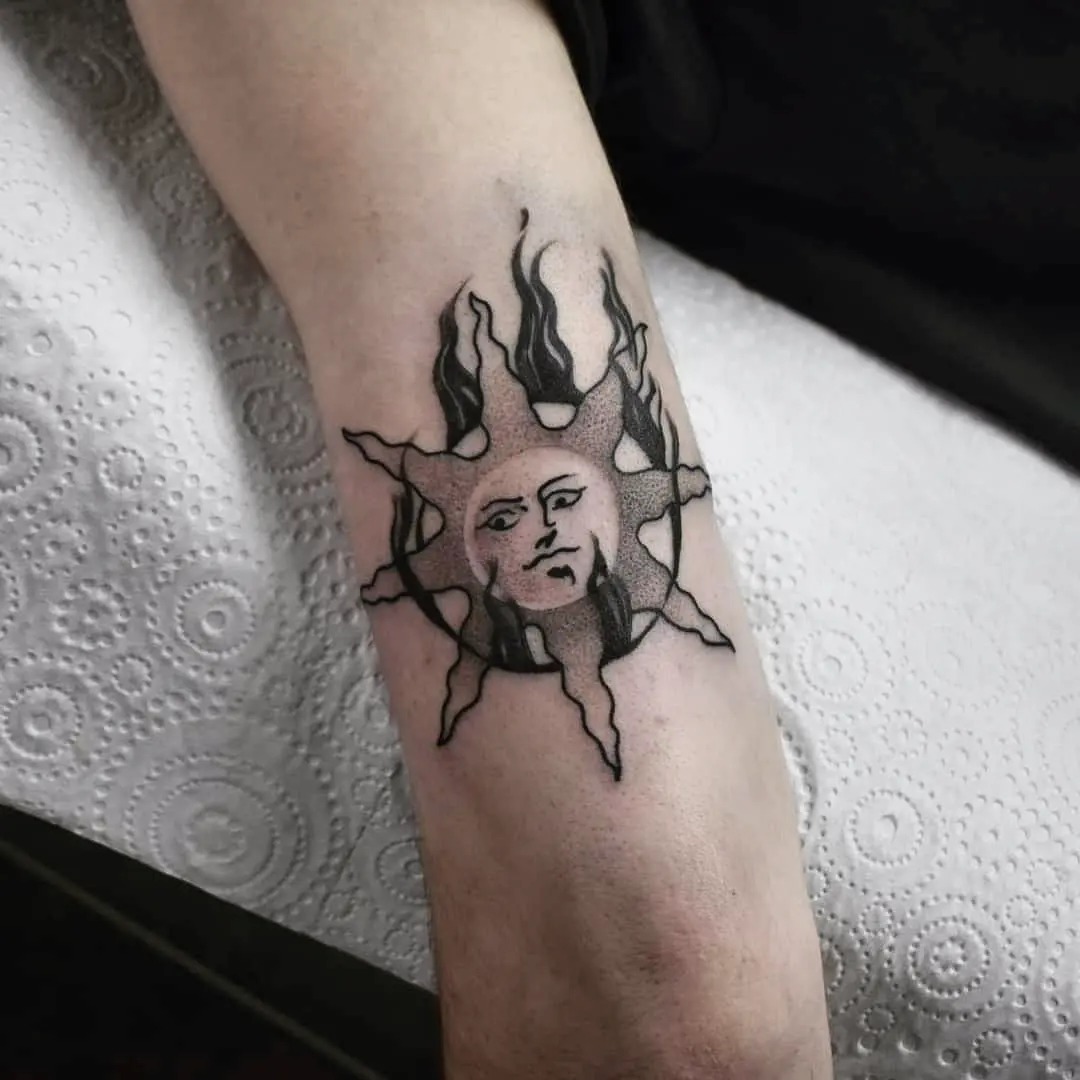 Warrior of Sunlight Emblem Dark Souls Tattoo Tattoo Design