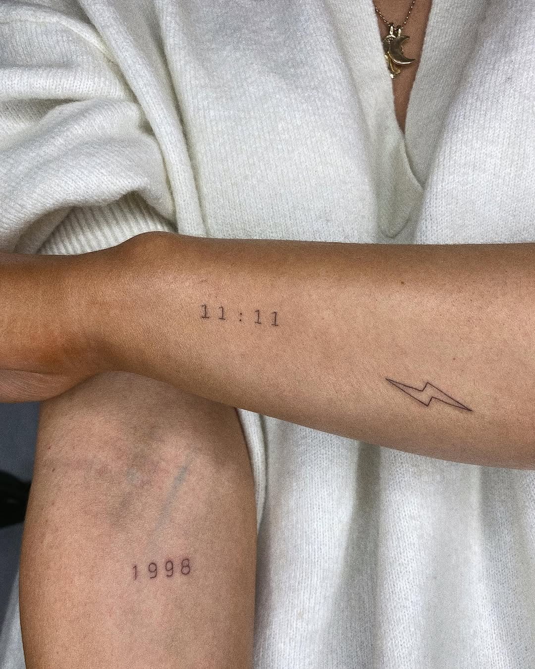 Elegant date tattoos showcasing significant years Tattoo Design