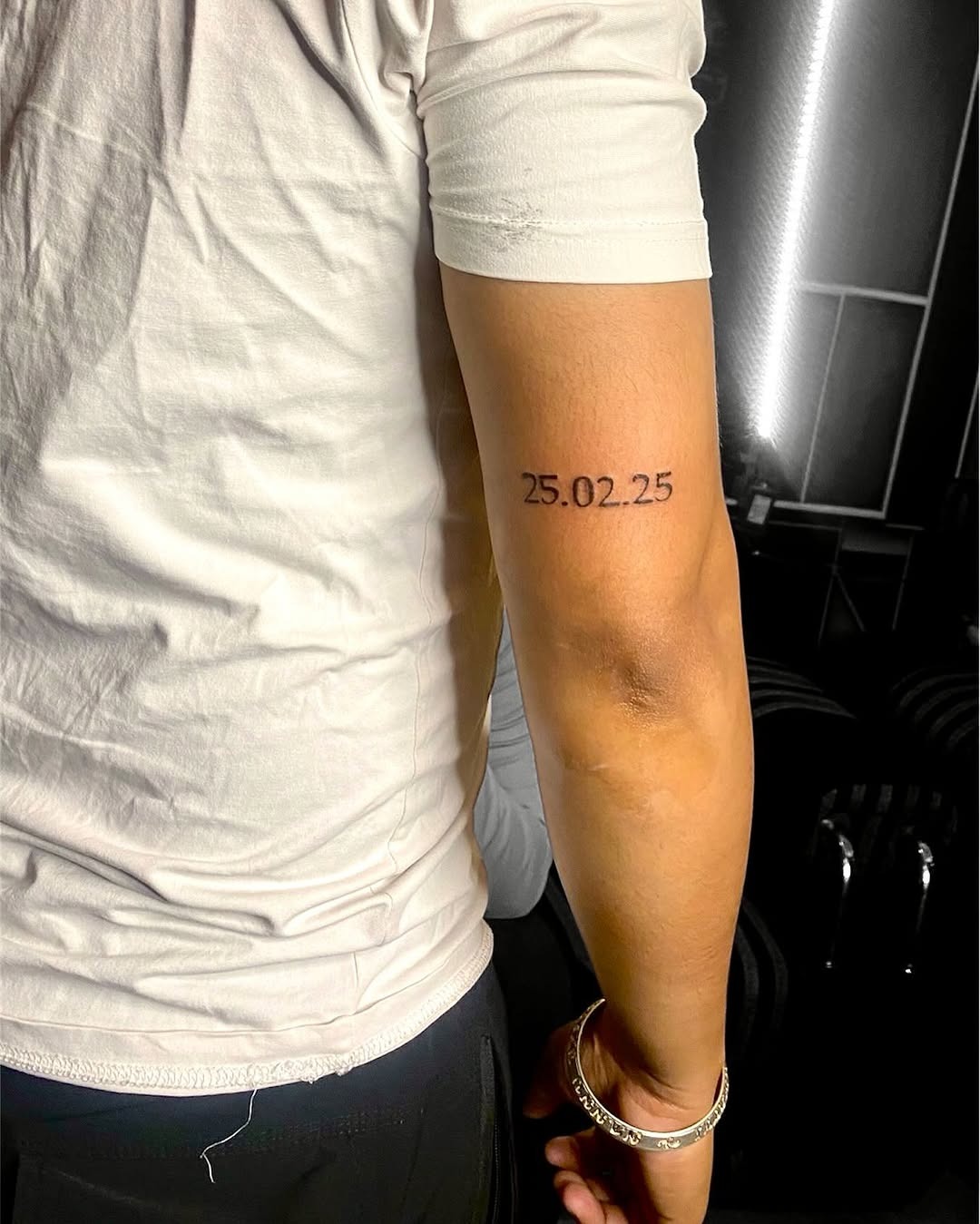 Meaningful date tattoo on the arm Tattoo Design