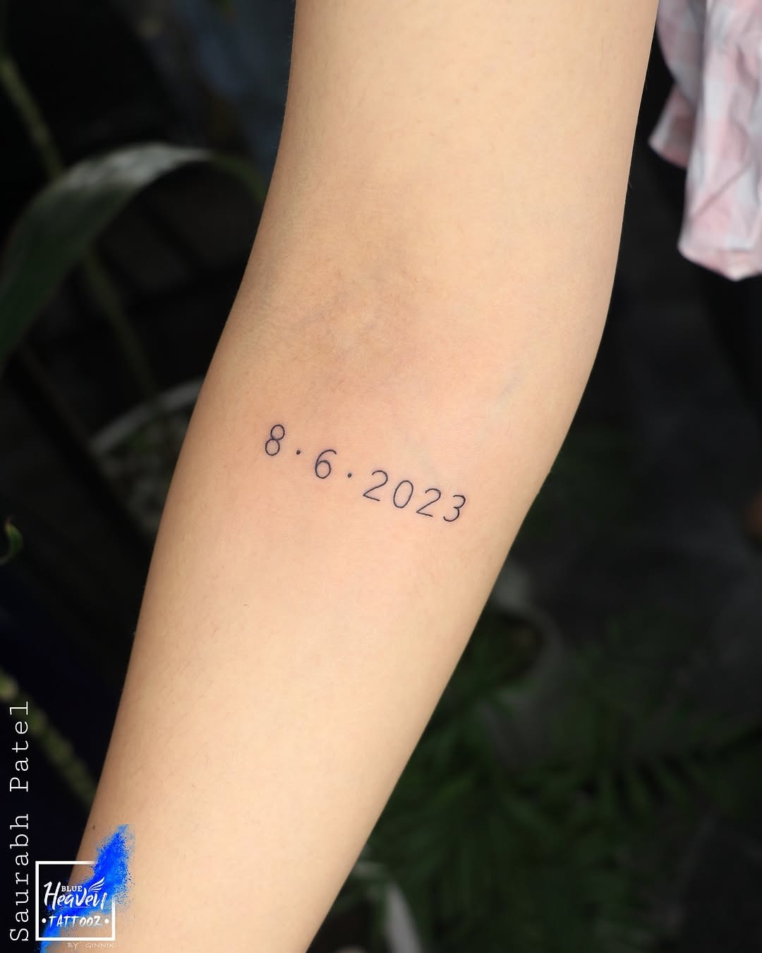 Meaningful date tattoo on the forearm Tattoo Design