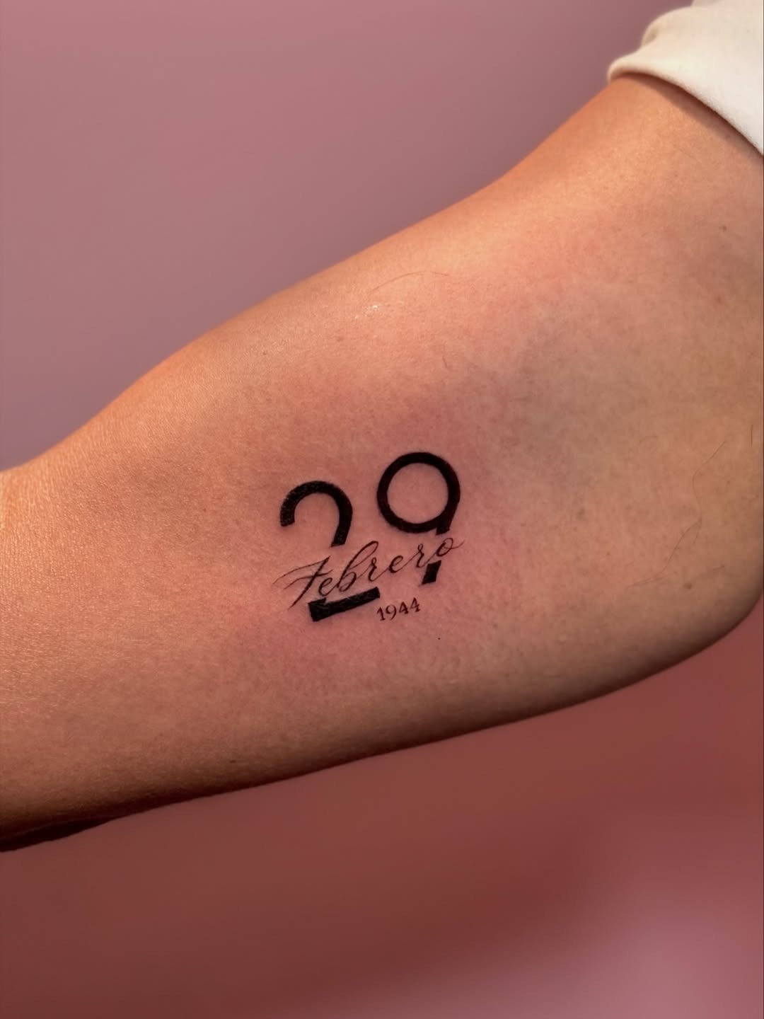 Significant leap year date tattoo design Tattoo Design
