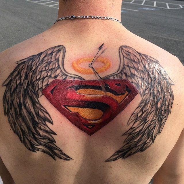 Beautiful SupermanAngel TattoosDesign Dc Comic Tattoos Tattoo Design