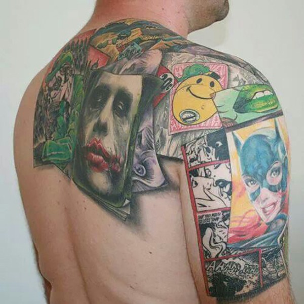 Best Friend Tattoos: DC Comics Mega Fan Tattoo Design Tattoo Design