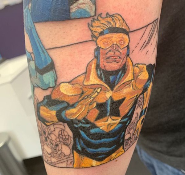 Dc Comics Comic Panel Booster Gold Tattoo Tattoo Design