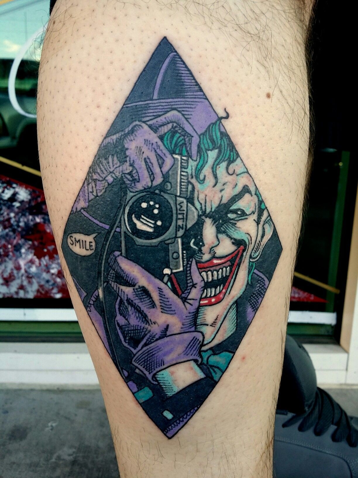 Dc Comics Comic-Style Joker Tattoo Design Tattoo Design