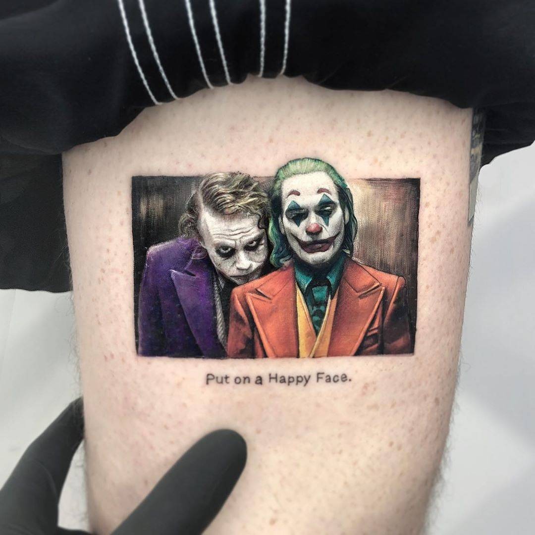 Dc Comics Life-Like Joker Quote Tattoo Tattoo Design
