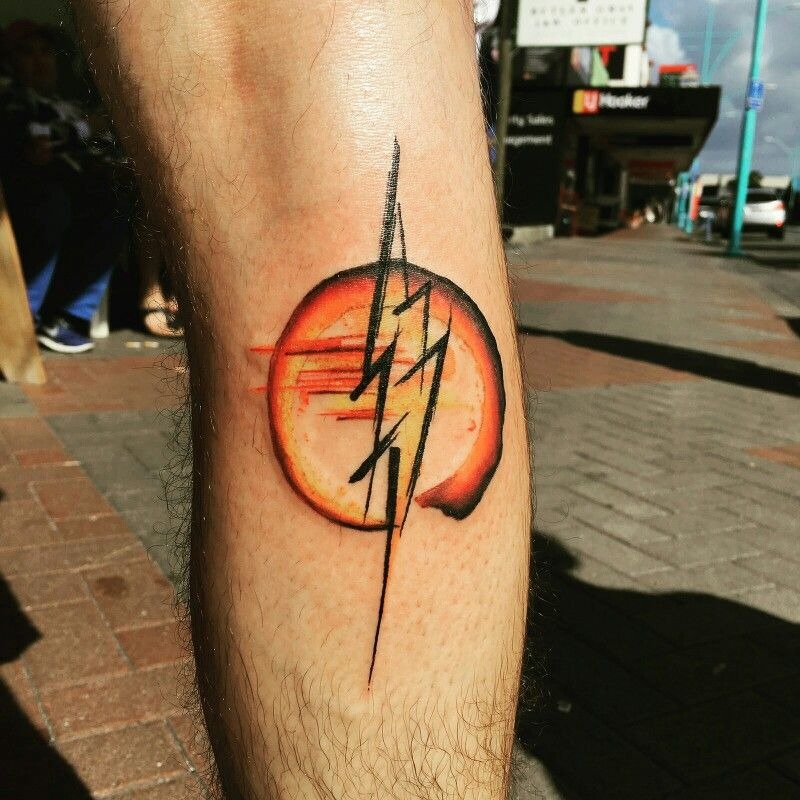 Dc Comics The Flash Abstract Tattoo Idea Logo Tattoos Tattoo Design