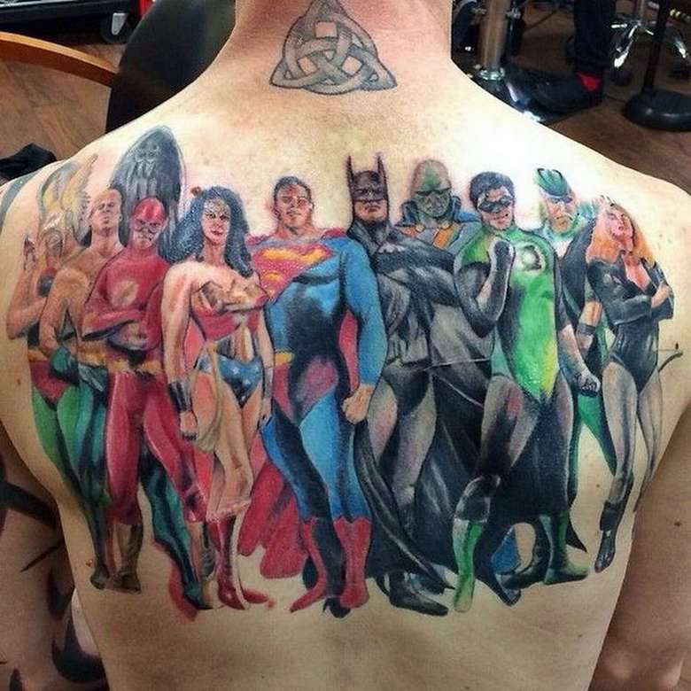 Dc Comics Ultimate DC Comic Character Tattoo Tattoo Design