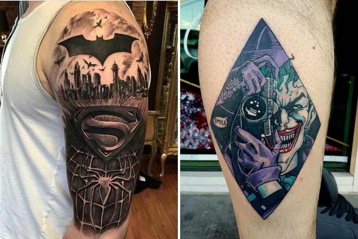 58+ Dc Comics Tattoo Ideas That Stand Out with Effortless Elegance Featured Lookbook Collage