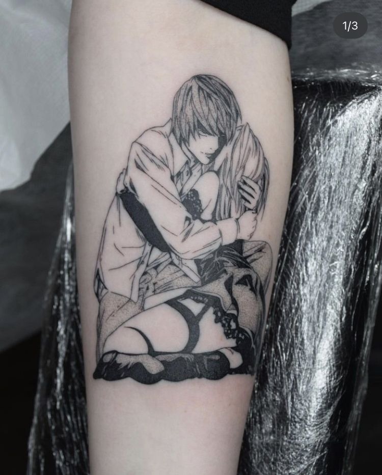 Emotional Light and Misa Embrace Tattoo Design