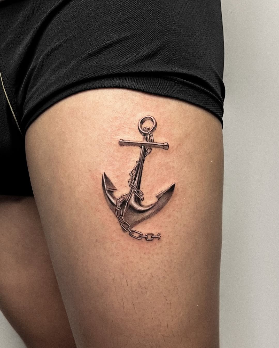 Eye-catching anchor tattoo with intricate details Tattoo Design