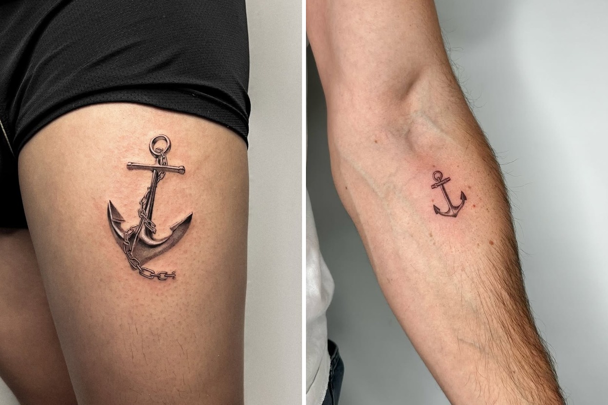 20+ Delicate Anchor Tattoo Ideas With Clean Modern Artistry Featured Lookbook Collage