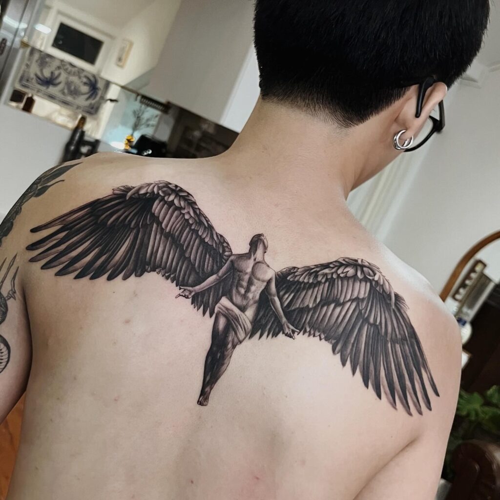 Angel Ascension Back Tattoo Tattoo Design
