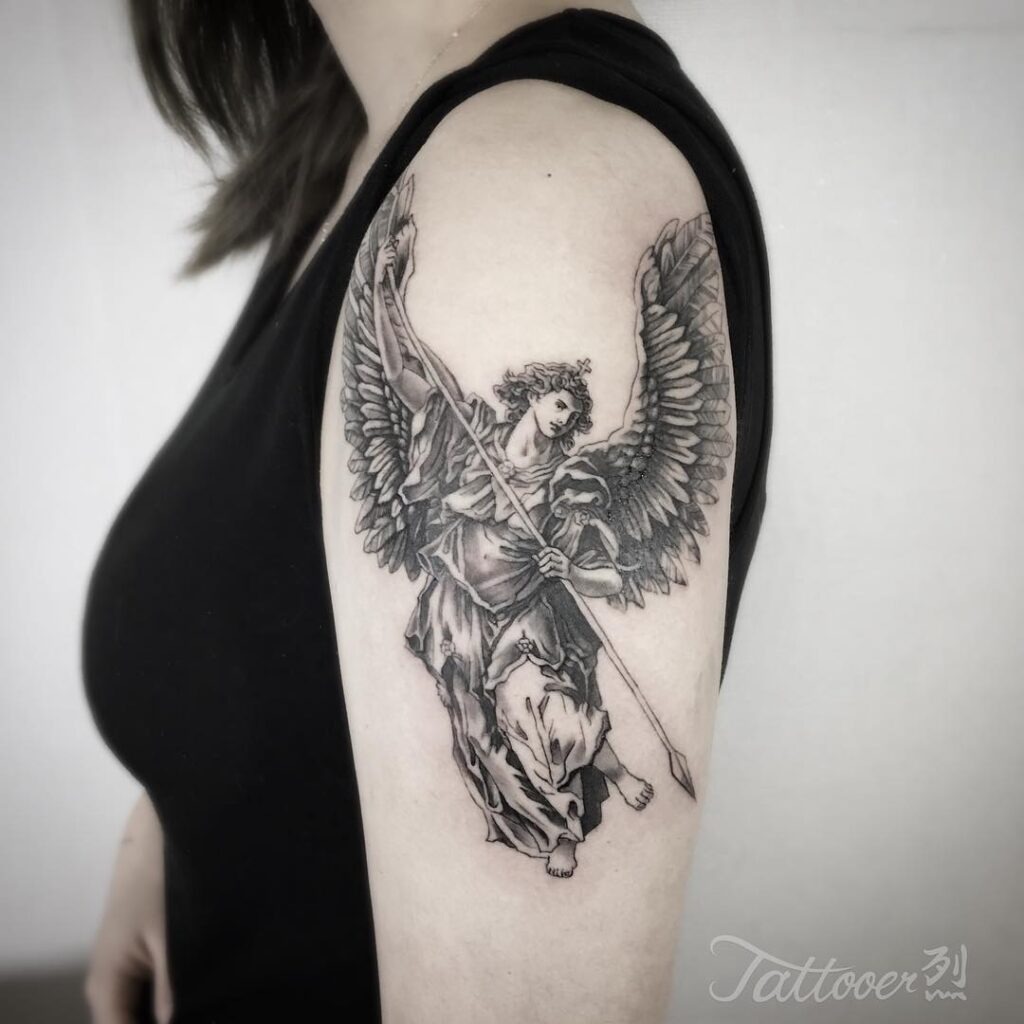 Archangel Michael Warrior Tattoo Tattoo Design