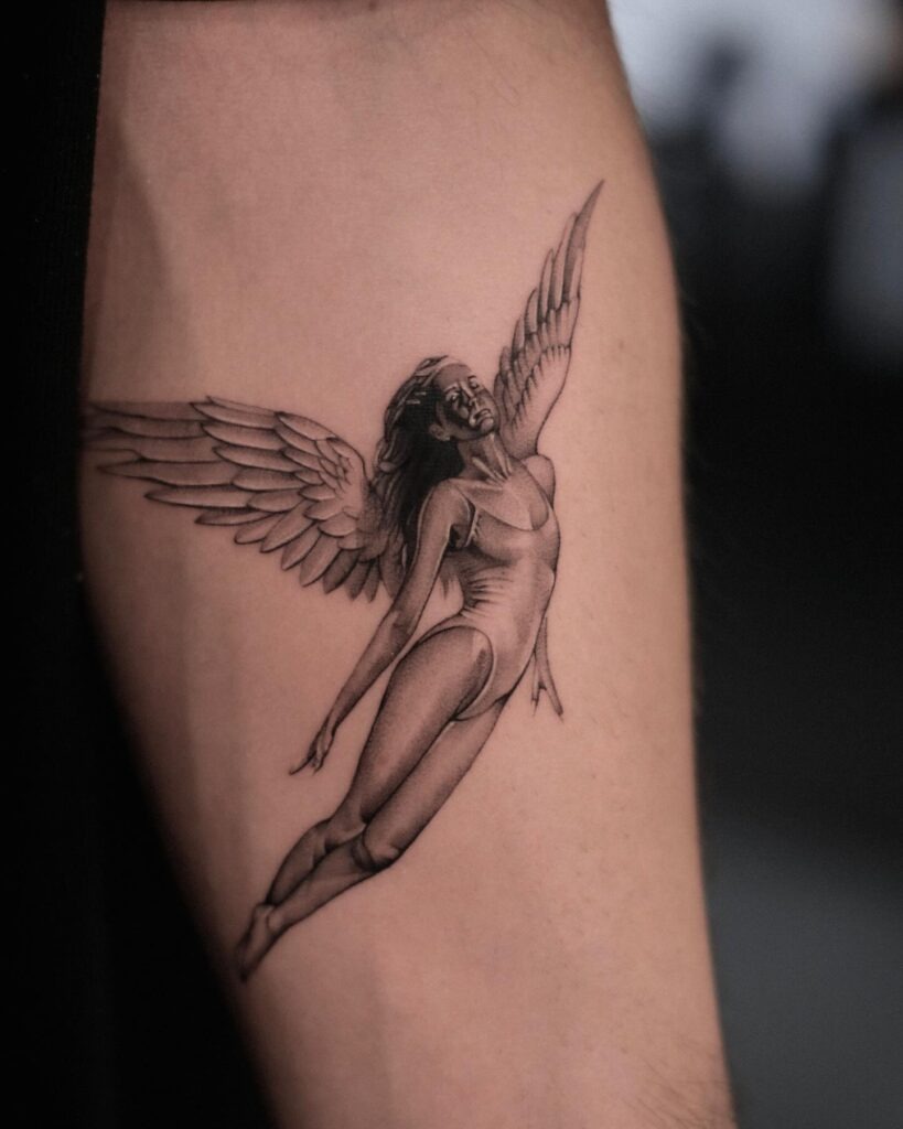 Ascending Angel Tattoo Tattoo Design