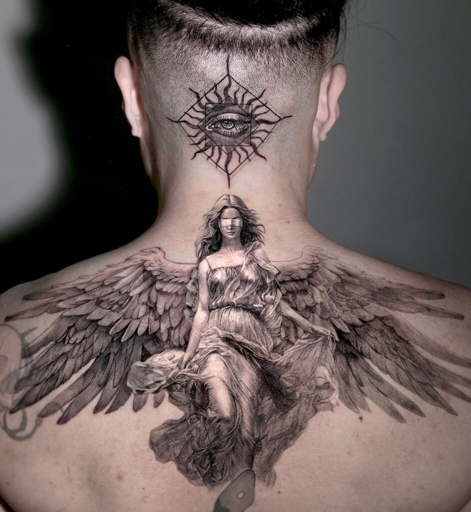 Blind Justice Angel Tattoo Tattoo Design