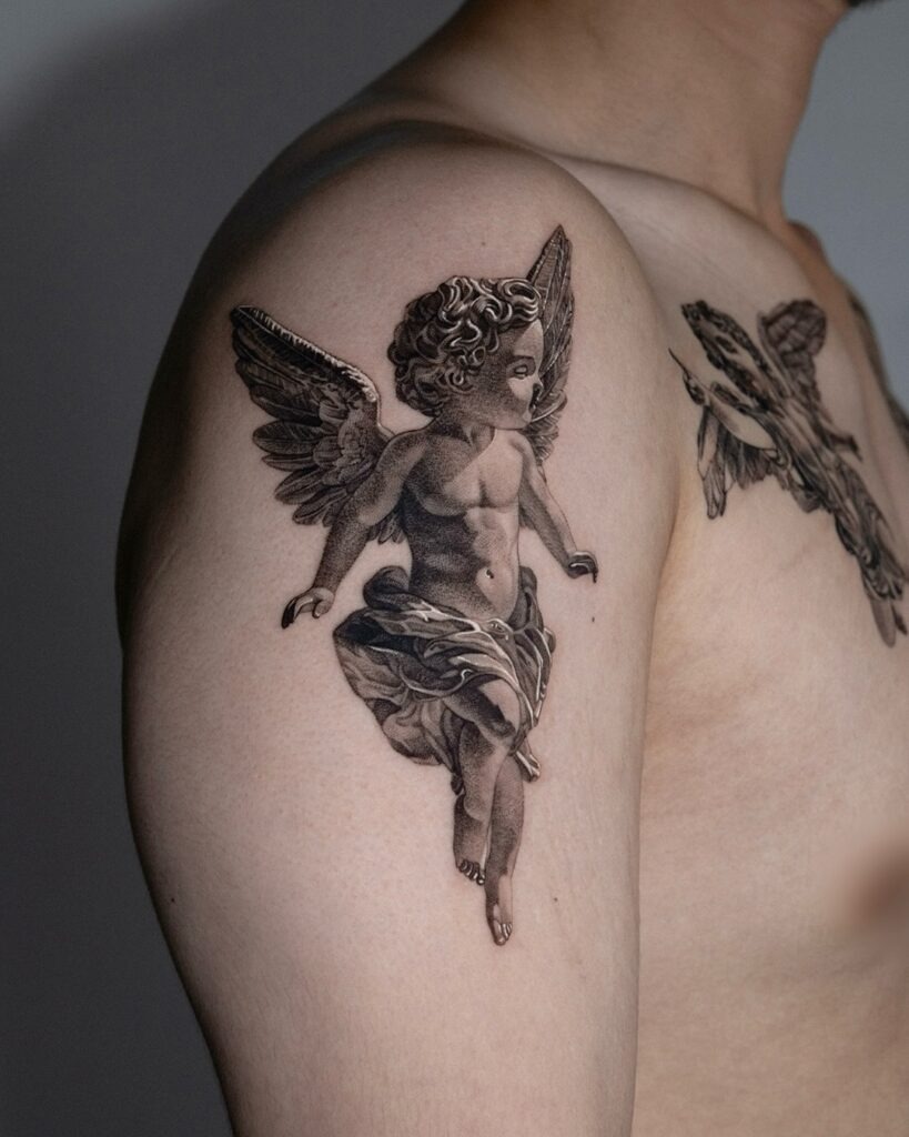 Cherub Guardian Angel Tattoo Tattoo Design