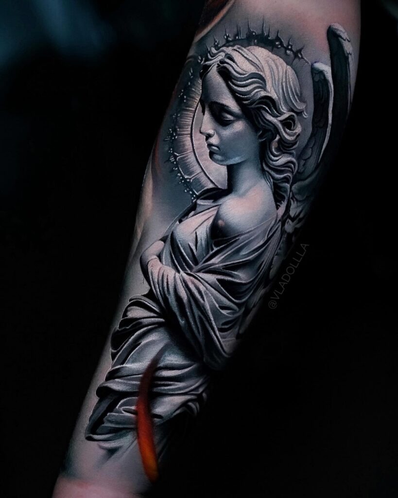 Divine Guardian Angel Tattoo Tattoo Design