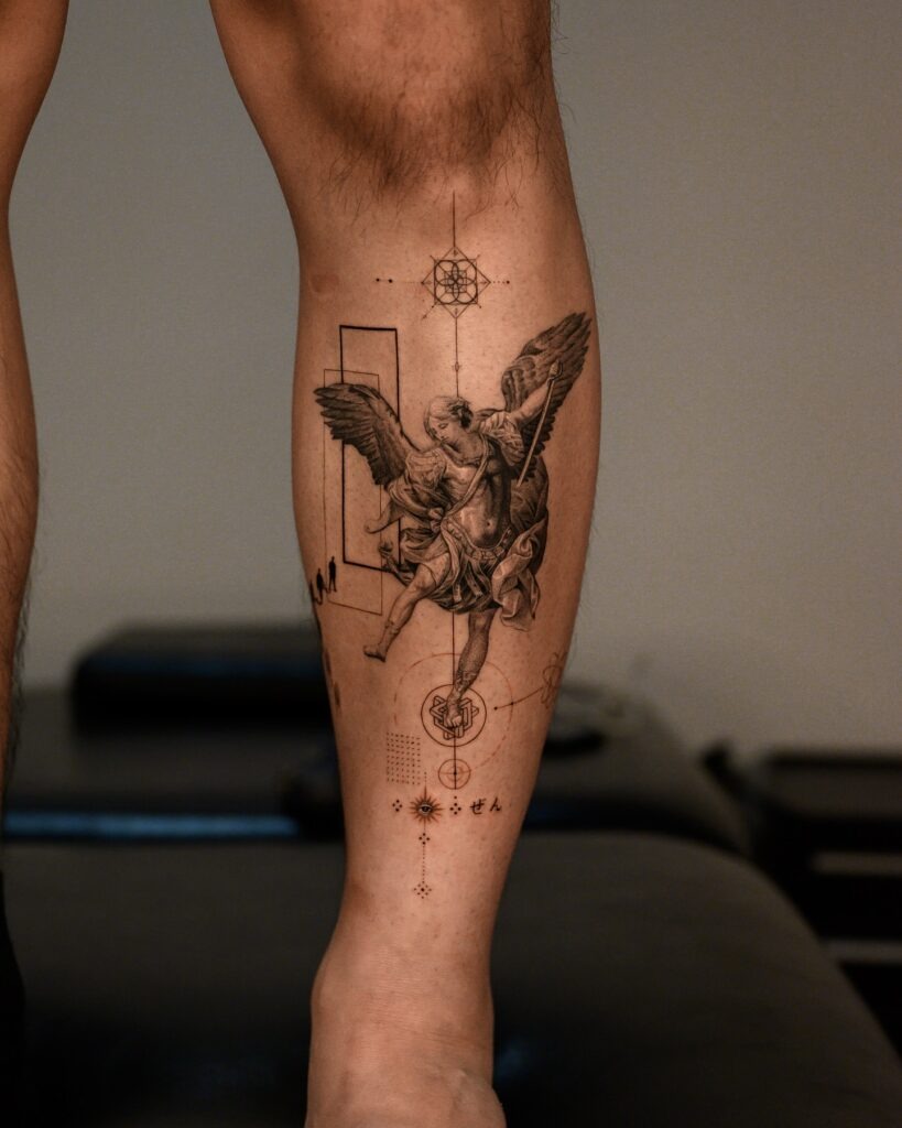Divine Guardian Angel Tattoo Tattoo Design