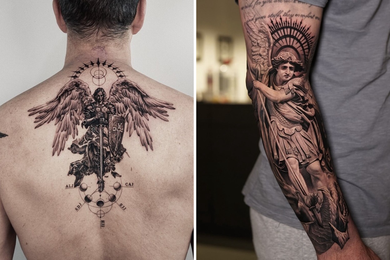 Delicate Angel Tattoo Ideas That Redefine Modern Body Art Featured Lookbook Collage