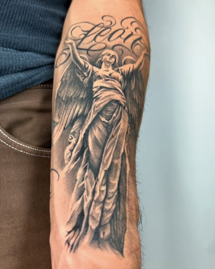 Heavenly Guardian Angel Tattoo Tattoo Design